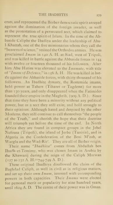 تاريخ الإباضية في عُمان وعاداتهم، 1922 — مجلة العالم الإسلامي (ص46)